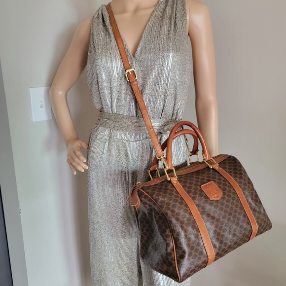 Final Price✅️ Authentic Vintage Celine Macadam boston bag - Picture 1 of 16